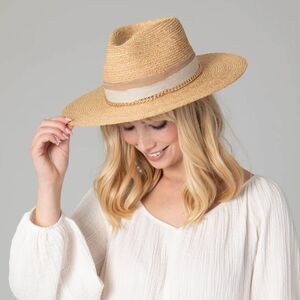 San Diego Hat Company x Anthropologie Coastal Sunset Stiff Brim Fedora New!